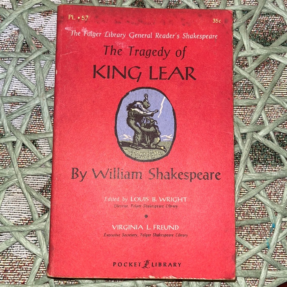 Vintage The Tragedy of King Lear by William Shakespeare 1957 Pocket Library Book